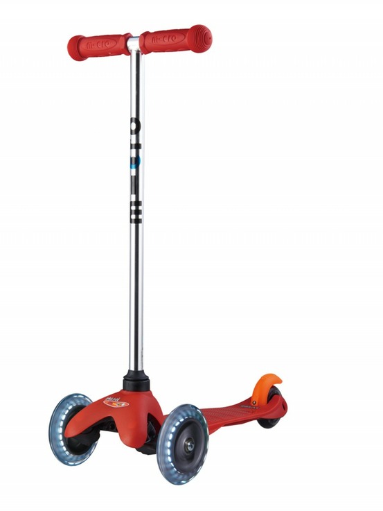 Trottinette mini rouge led
