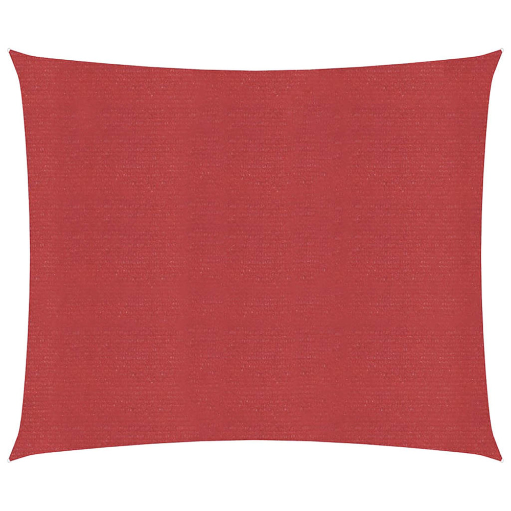 Voile d'ombrage 160 g/m² rouge 6x6 m pehd