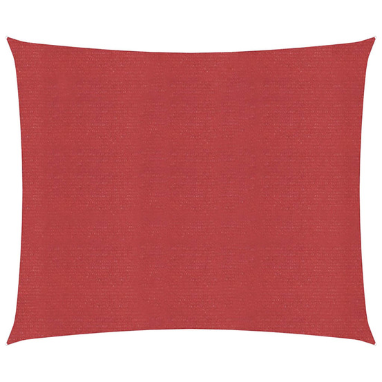 Voile d'ombrage 160 g/m² rouge 6x6 m pehd