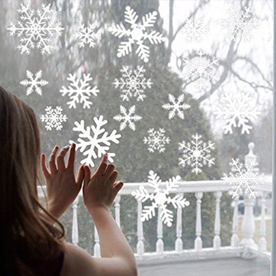 Stickers de noël - flocons de neige