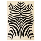 Tapis moderne Design de zèbre 160 x 230 cm Beige / Noir