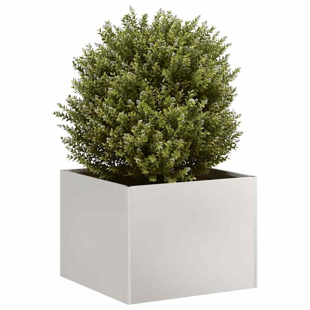 Bac potager carré acier inoxydable fond ouvert drainage optimal jardin 40x30cm