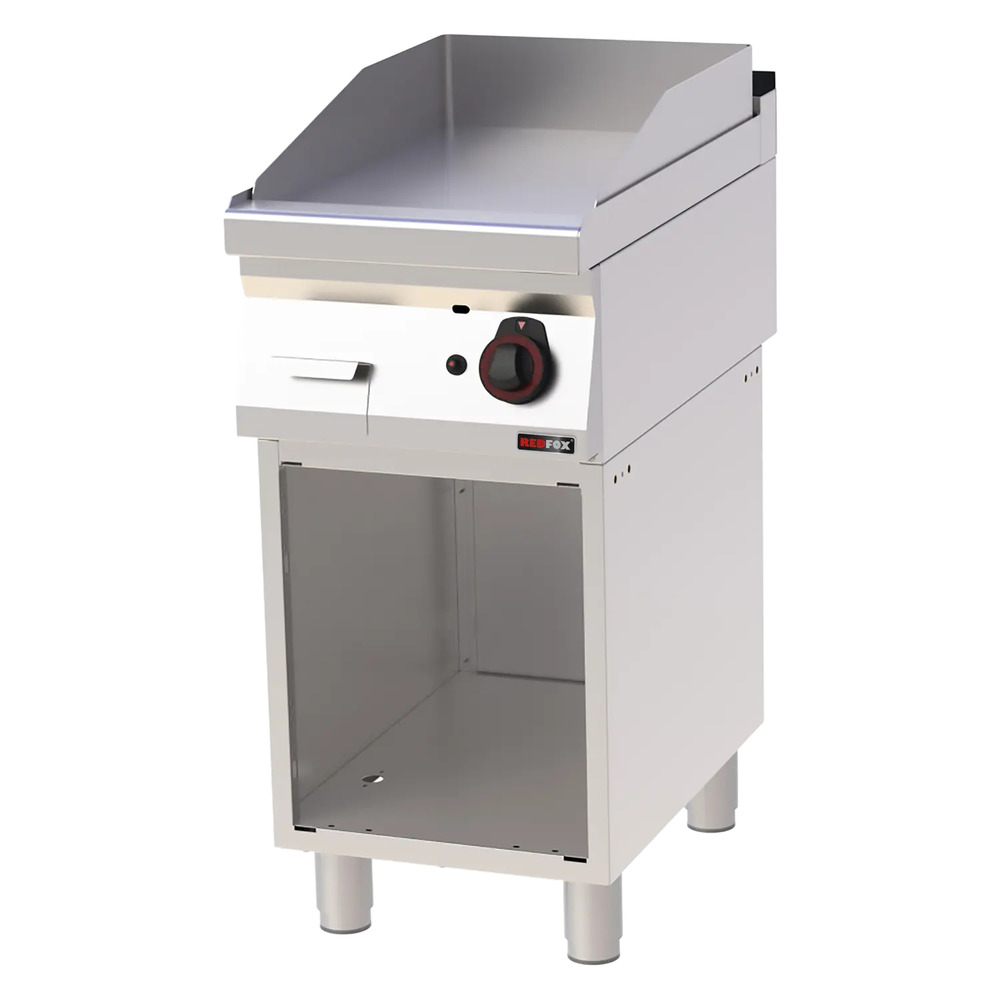 Plaque de cuisson 40x51 à gaz lisse avec soubassement fth 70/40 g - redfox