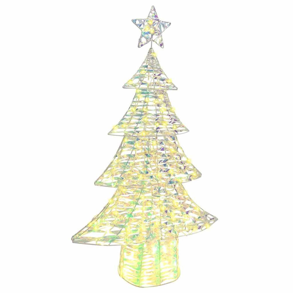 Sapin de noël avec 160 led blanc chaud 150 cm pet
