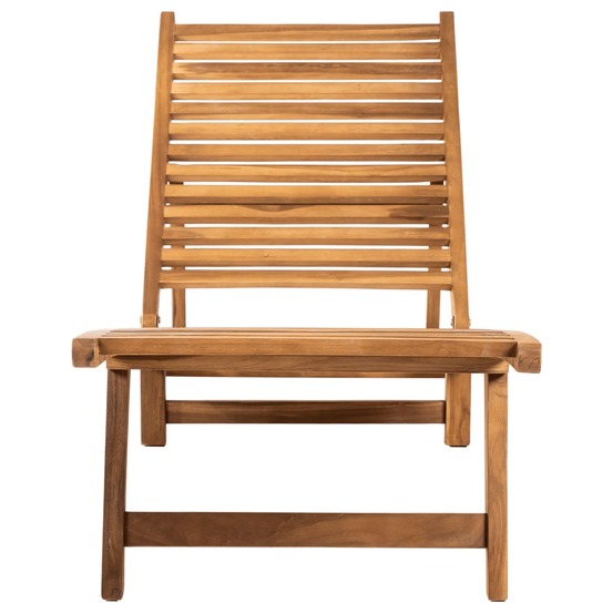 Chaise longue bois de teck solide