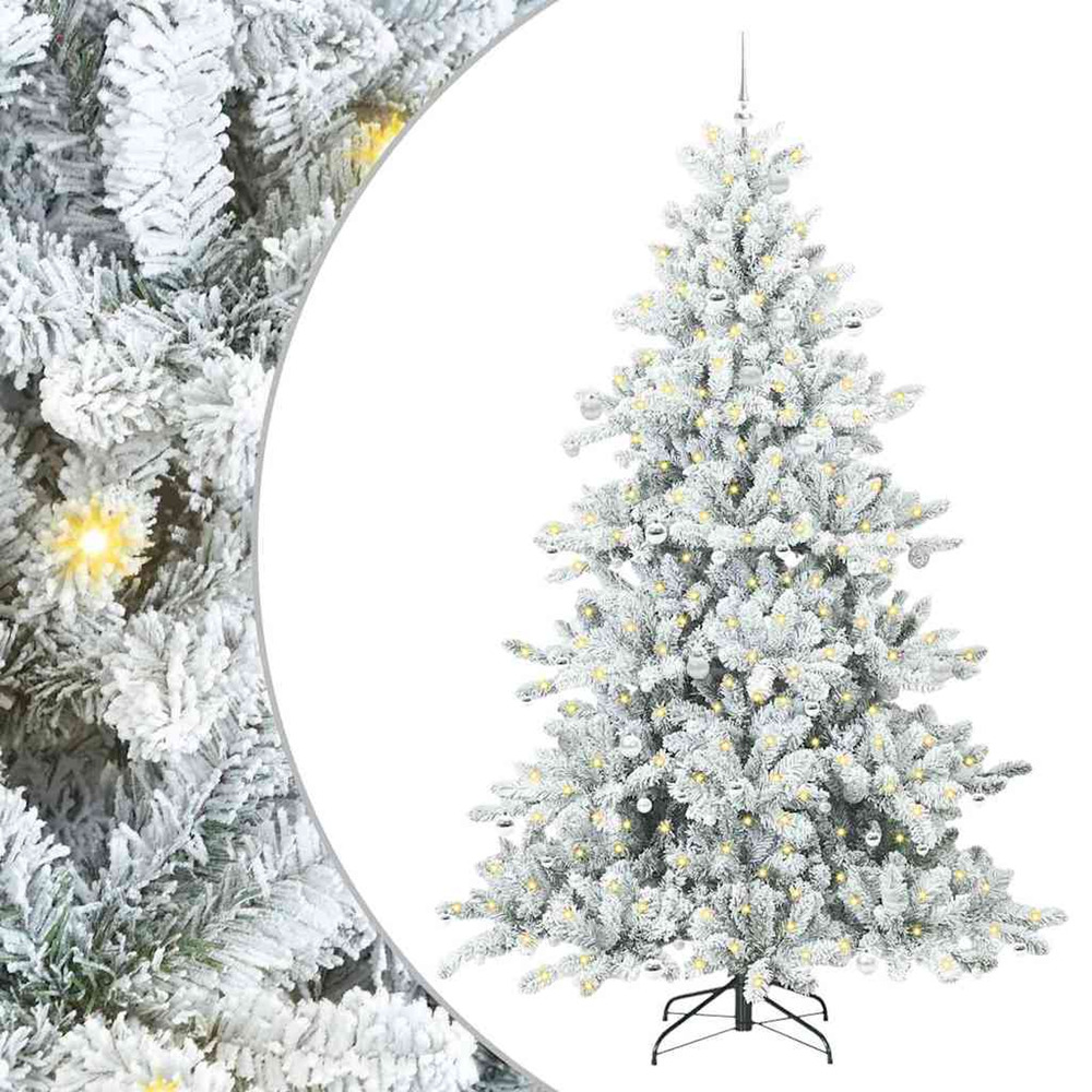 Sapin de noël artificiel à branches articulées blanc 240 cm