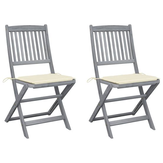 Chaises pliables d'extérieur 2 pcs