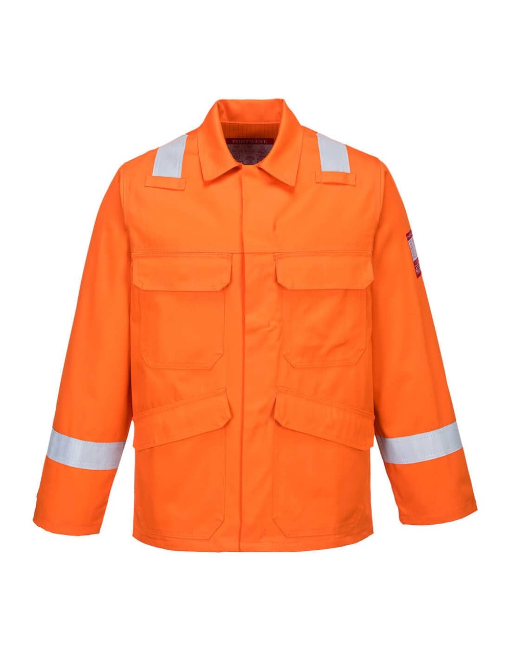 Veste bizflame plus couleur : orange taille l - portwest