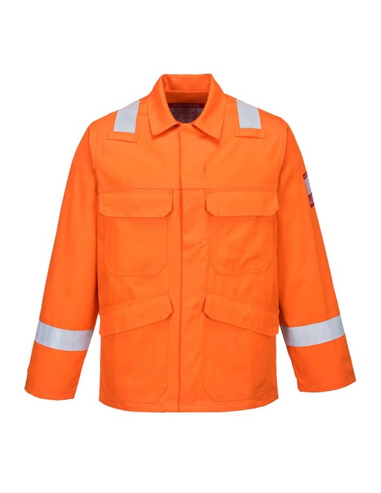 Veste bizflame plus couleur : orange taille l - portwest