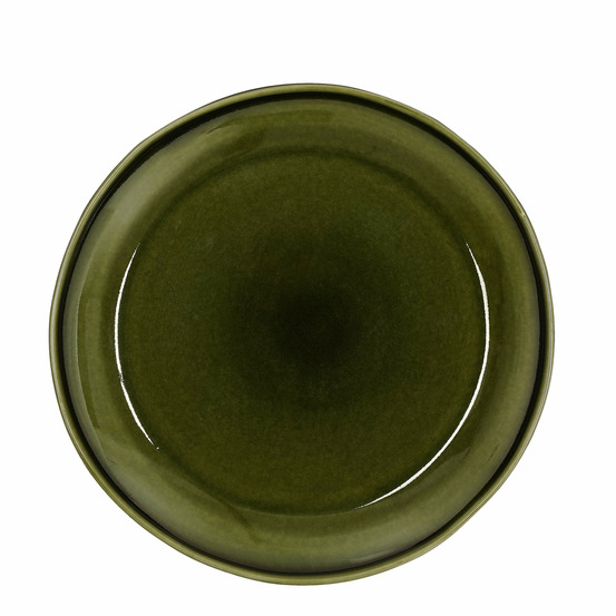 Mica decorations rhea assiette de diner - ø27,5 cm - vert
