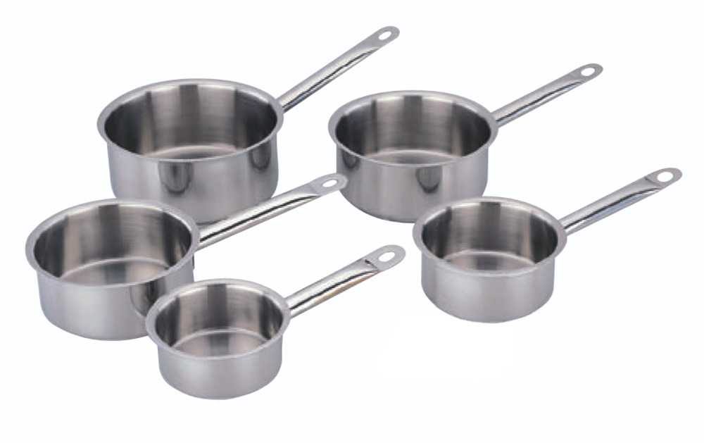 Serie 5 casseroles de ø12 a 20cm - ligne professionnelle - inox 18/10 - baumalu