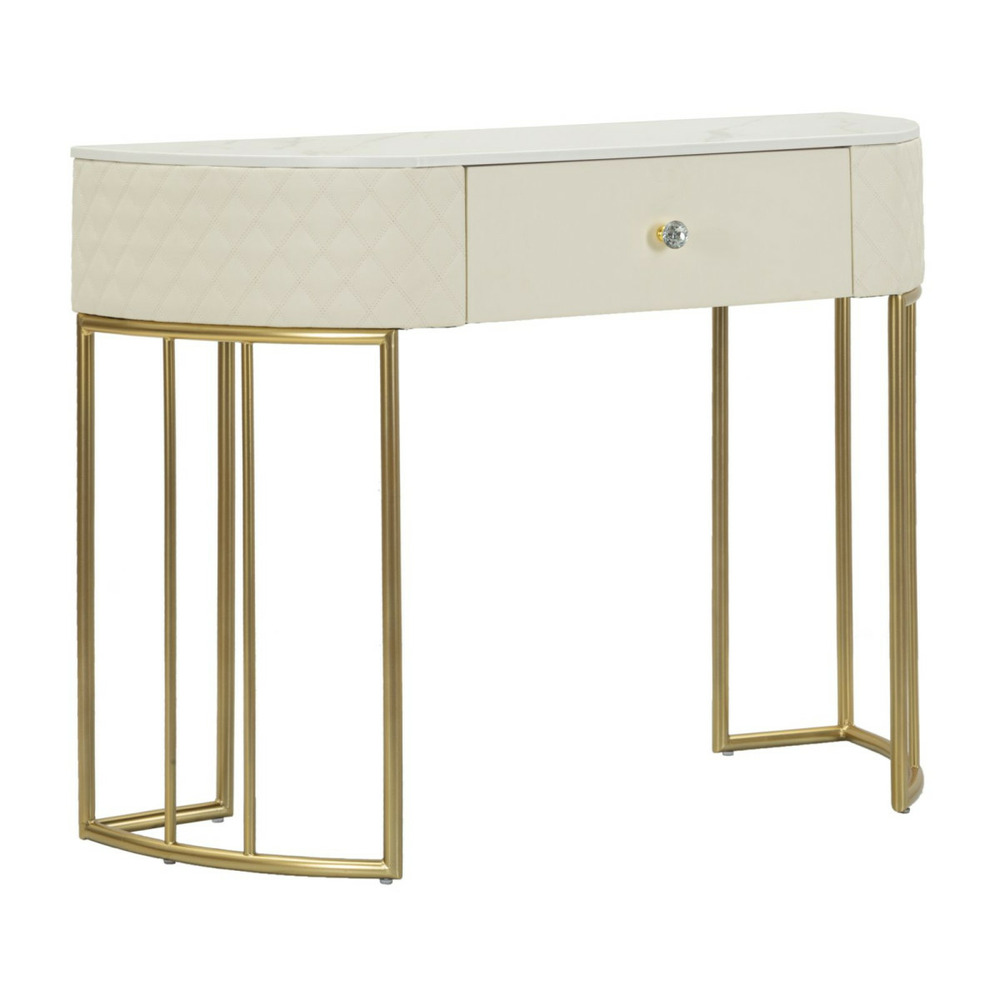 Console design effet marbre 