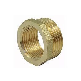 Réduction simple male / femelle en laiton - ø a: 1/4'' | ø b: 1/8 ...