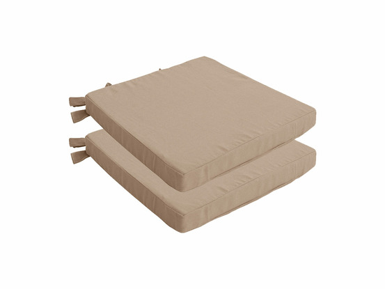 Lot de 2 galettes épaisses panama naturel 38 x 38 cm