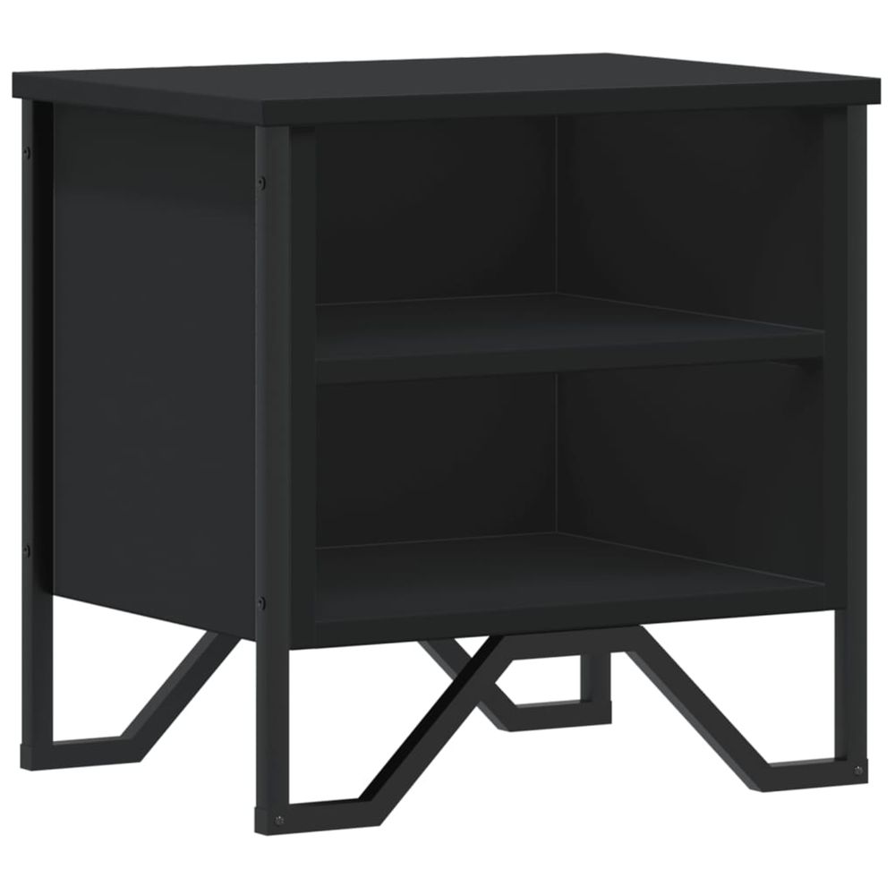 Table de chevet noir 40 x 30 x 40 cm aggloméré