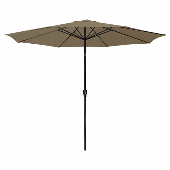 Parasol droit hapuna rond 3,30m de diamètre taupe