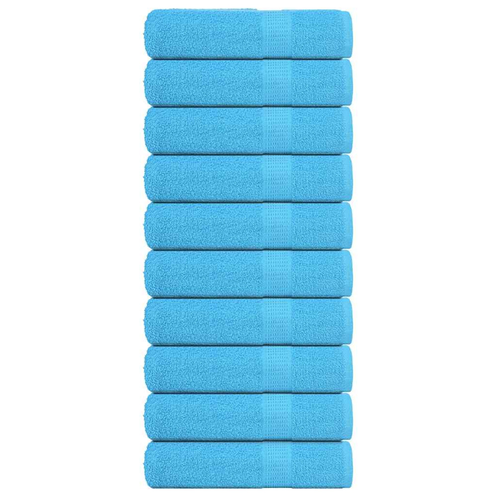 Essuie-mains frogn 10 pcs turquoise 50x100 cm 360 g/m²
