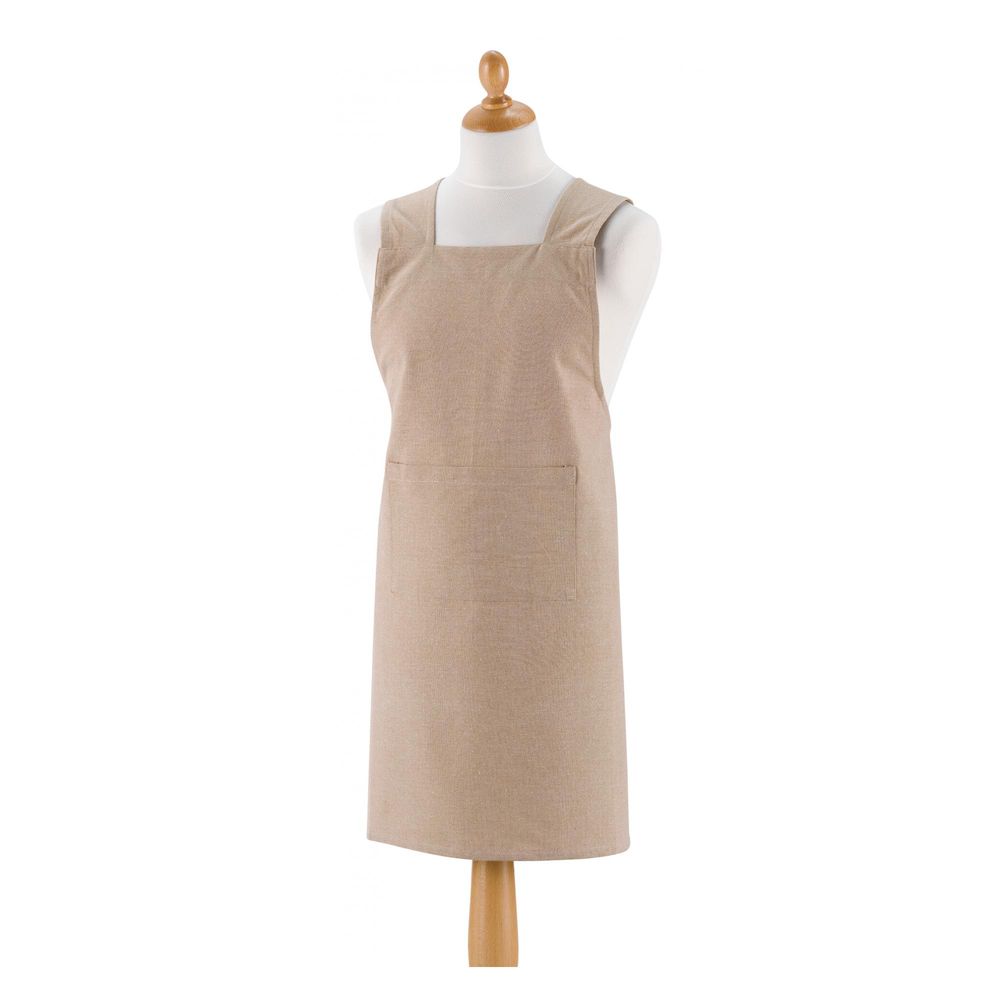 Tablier de cuisine recyclé gen naturel 120 x 85 cm