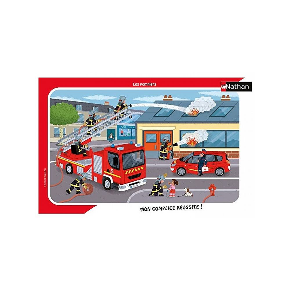 Puzzle 15p les pompiers en actions