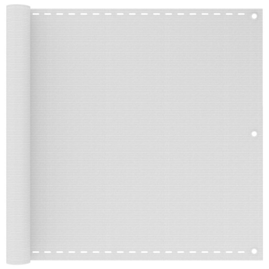 Écran de balcon brise pare vue protection confidentialité 90 x 300 cm pehd blanc