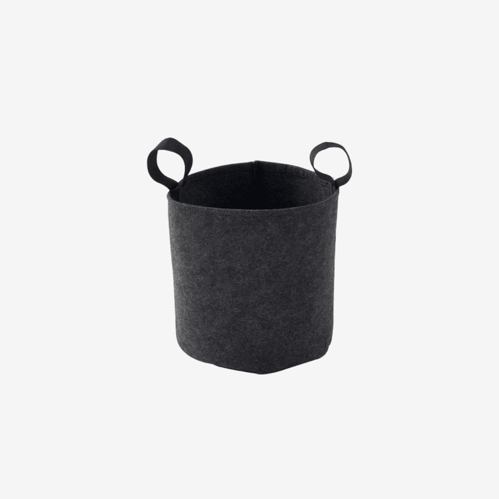 Sac feutre geotextil 25cm gris anthracite bag 4 plant forest-style