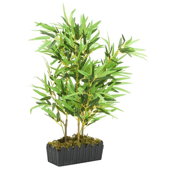 Bambou artificiel 500 feuilles 80 cm vert
