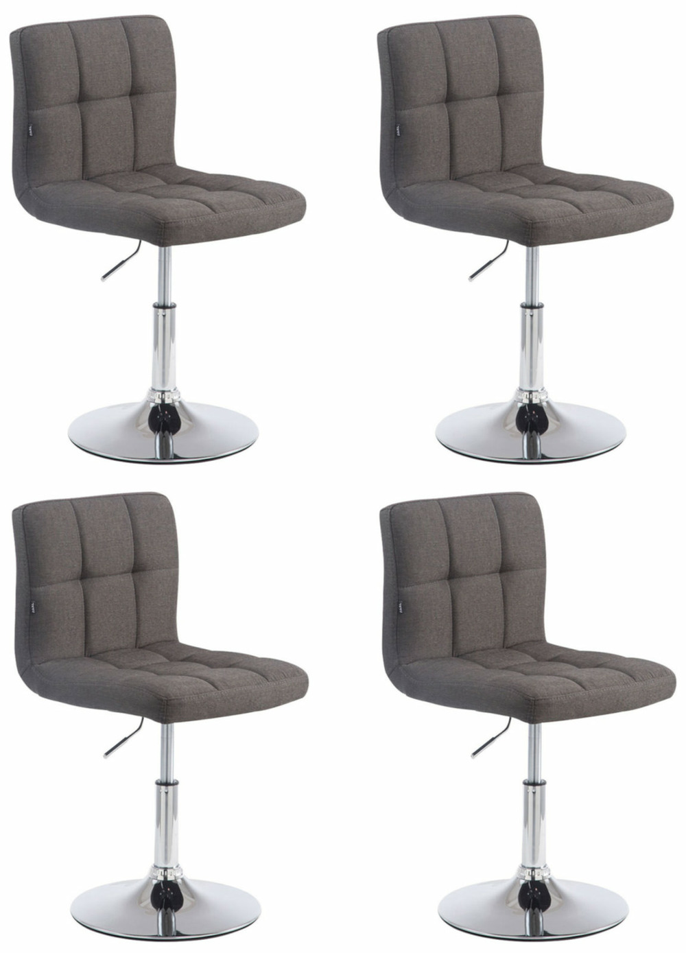 Lot de 4 transats palma lounger v2 en tissu