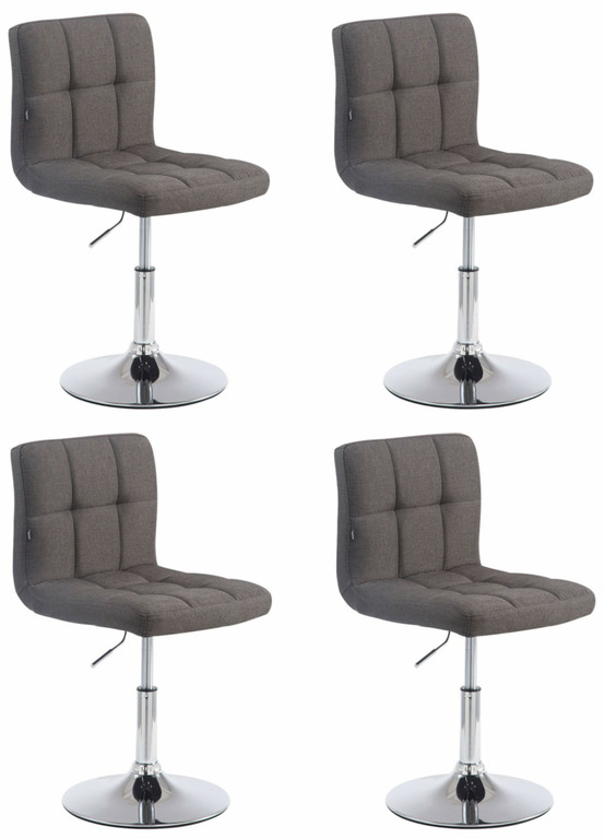 Lot de 4 transats palma lounger v2 en tissu
