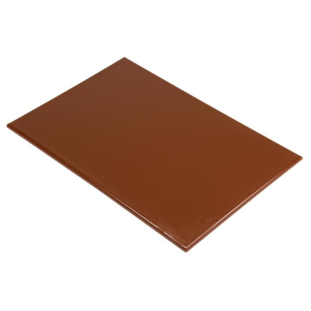 Planche à découper 600 x 450 x 12 mm marron haute densité - hygiplas
