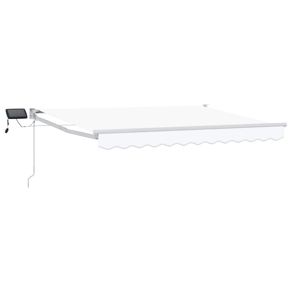 Store rétractable manuel avec leds blanc 3 x 2,5 m