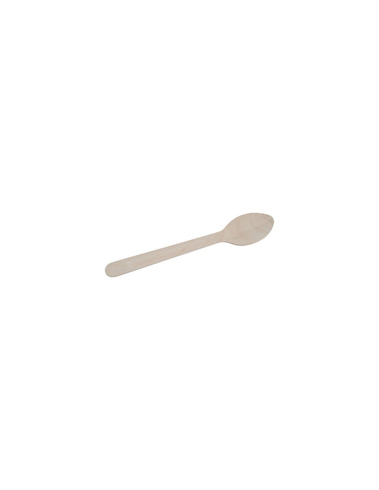 Cuillere en bois de bouleau reutilisable x10 - sphere