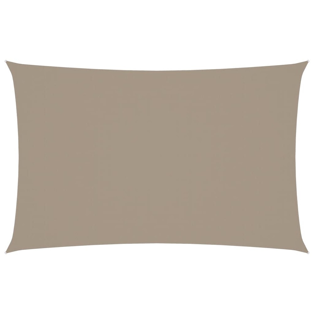 Voile de parasol tissu oxford rectangulaire 2x4,5 m taupe