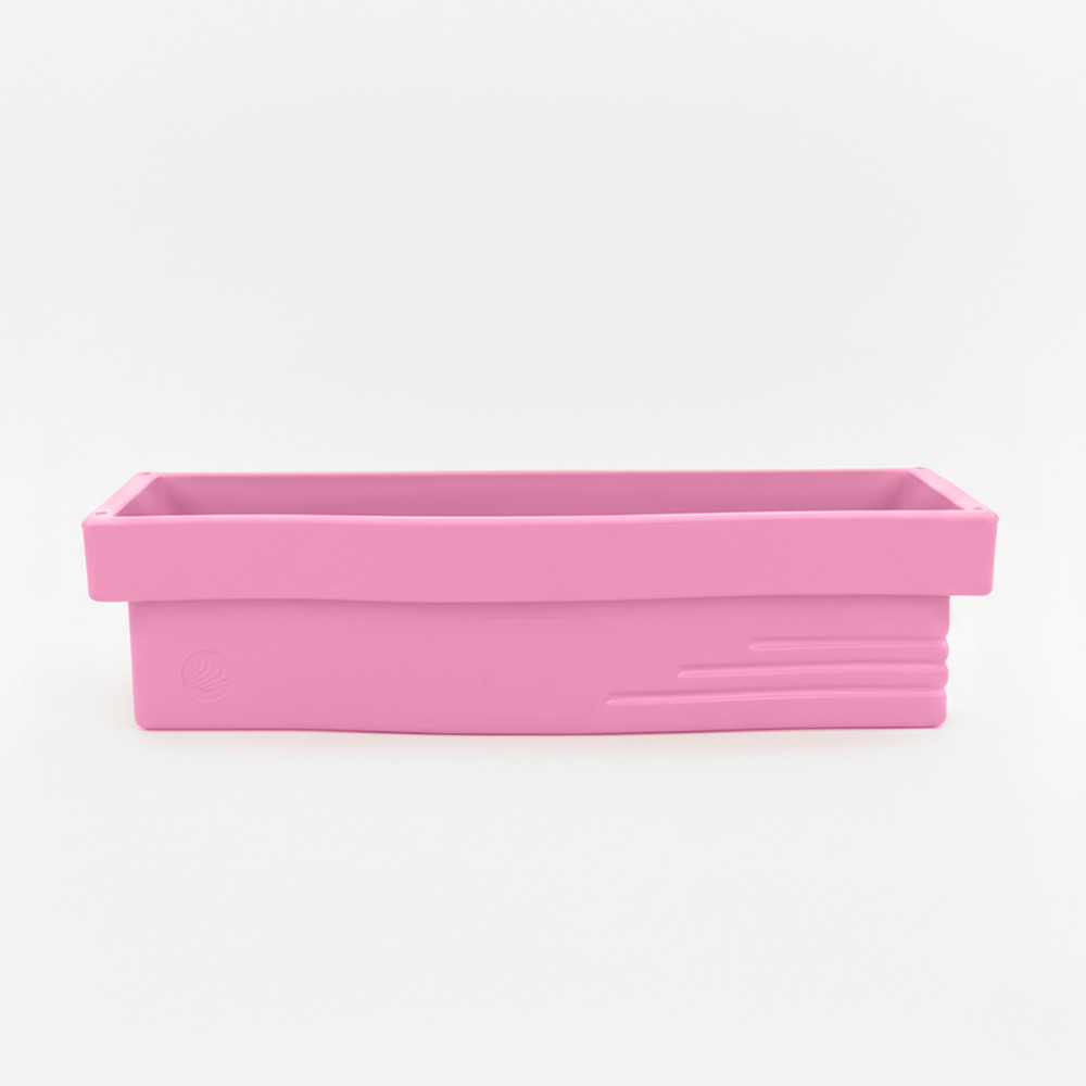 Jardinière apparence pierre avec réserve d'eau 70l