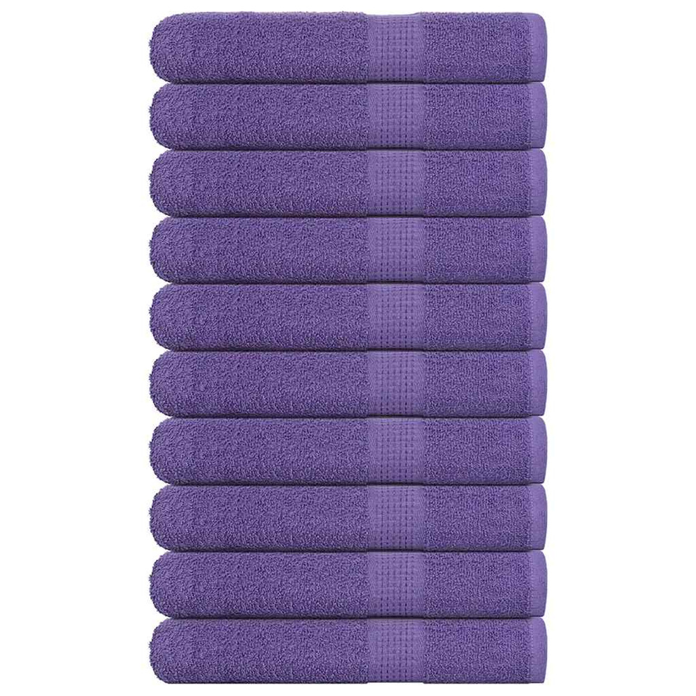 Serviettes de sauna frogn 10 pcs violet 80x200 cm 360 g/m²