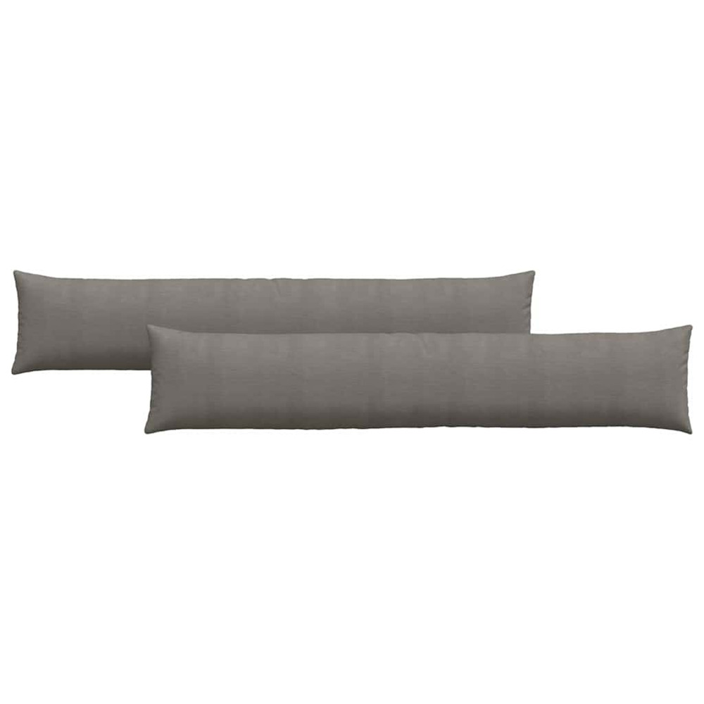 Coussins de canapé 2 pcs gris clair 200 x 40 cm