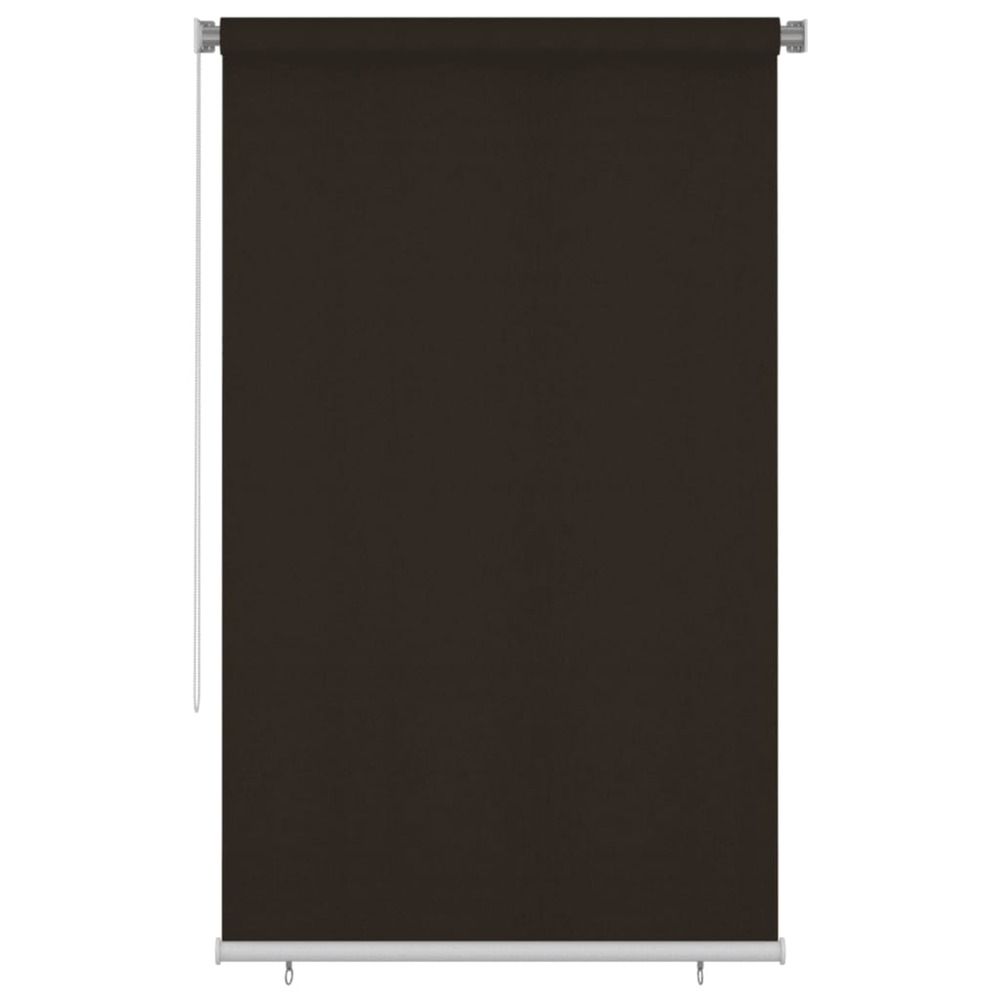 Store roulant d'extérieur 140x230 cm marron pehd