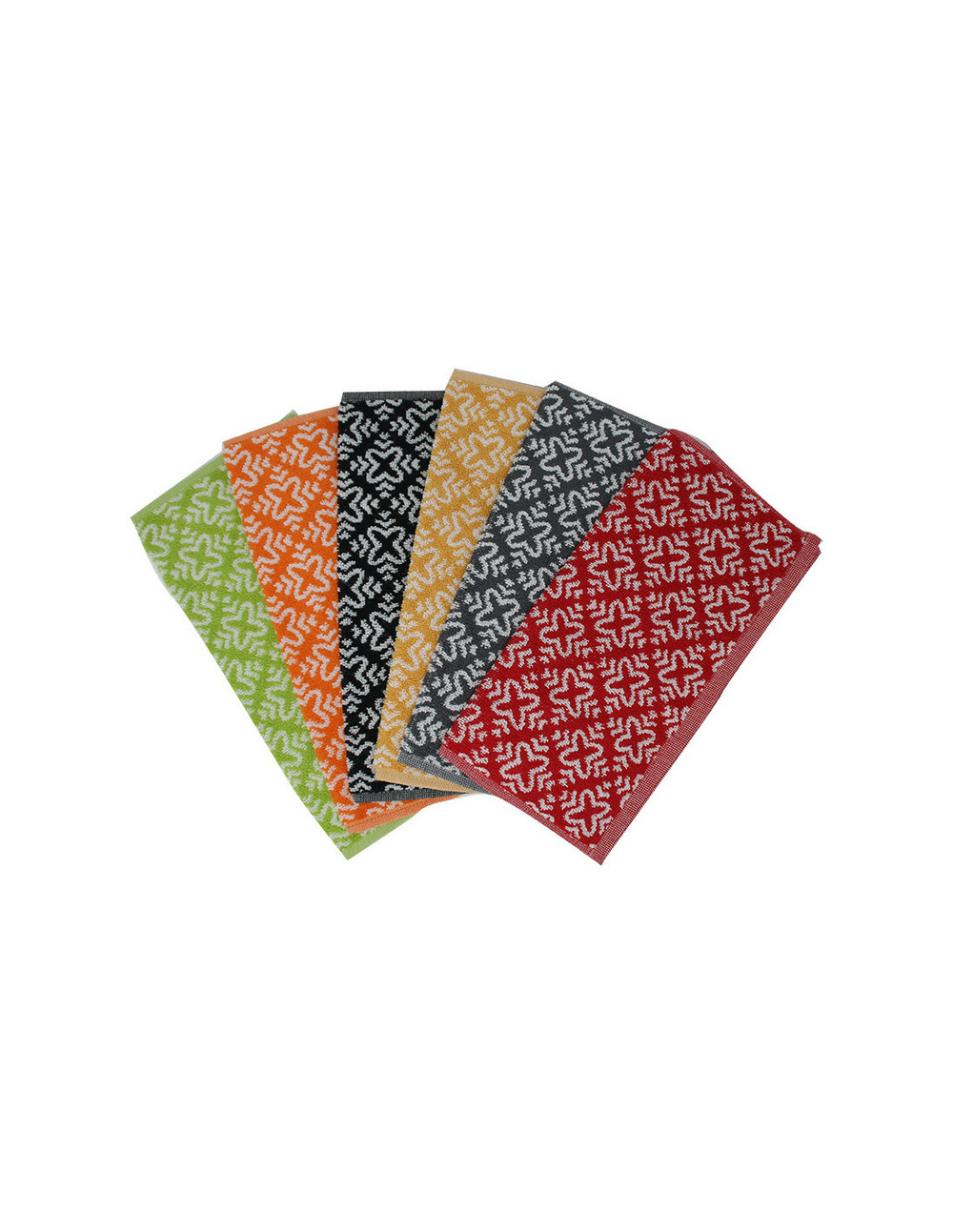 Epongettes couleurs sur carte x2 - tissages de beaulieu