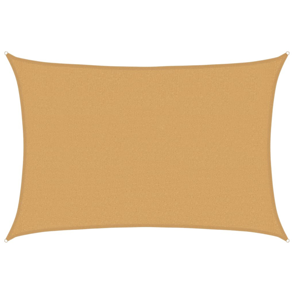 Voile d'ombrage 160 g/m² rectangulaire sable 2,5x3,5m pehd