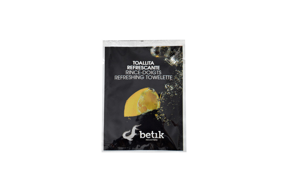 Rince-doigts en papier crêpé citron - 500 unités - betik