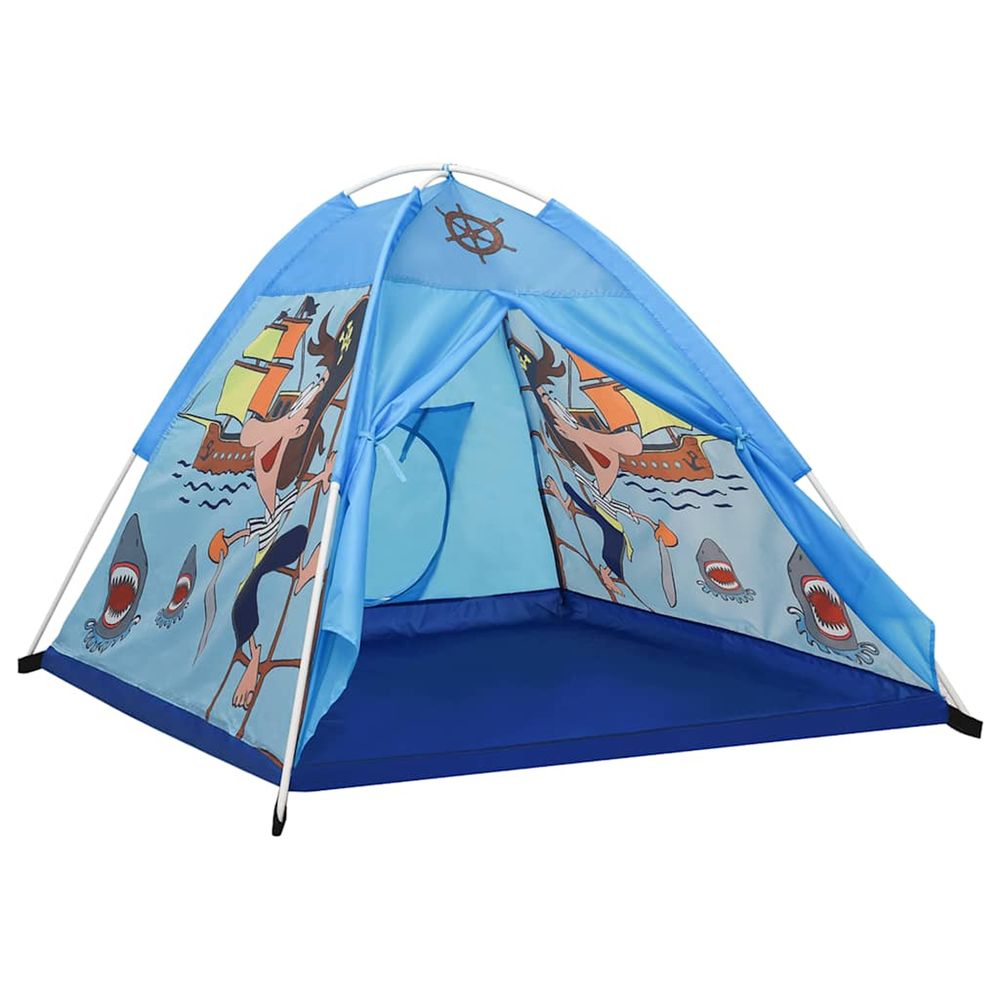 Tente de jeu pour enfants bleu 120x120x90 cm
