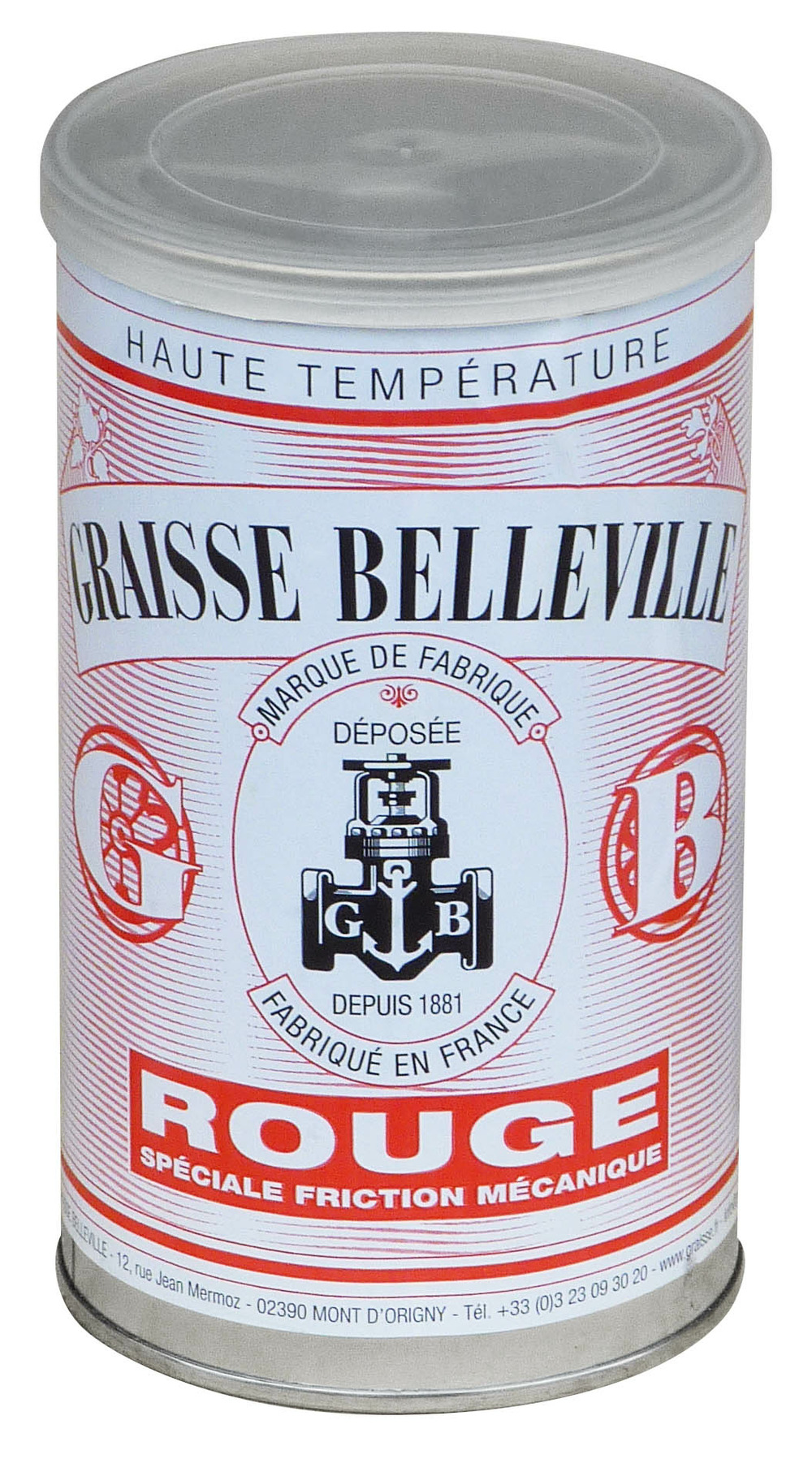 Graisse belleville rouge friction mécanique 700g