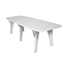 Table a rallonge -  - lipari 2 - 180 x 250 x 90 cm - blanc