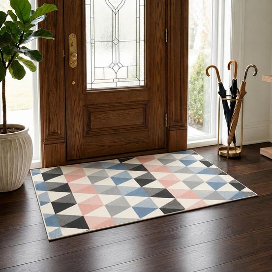 Tapis chambre 60x110 tissé crème rectangle lyn49 pasteliangle