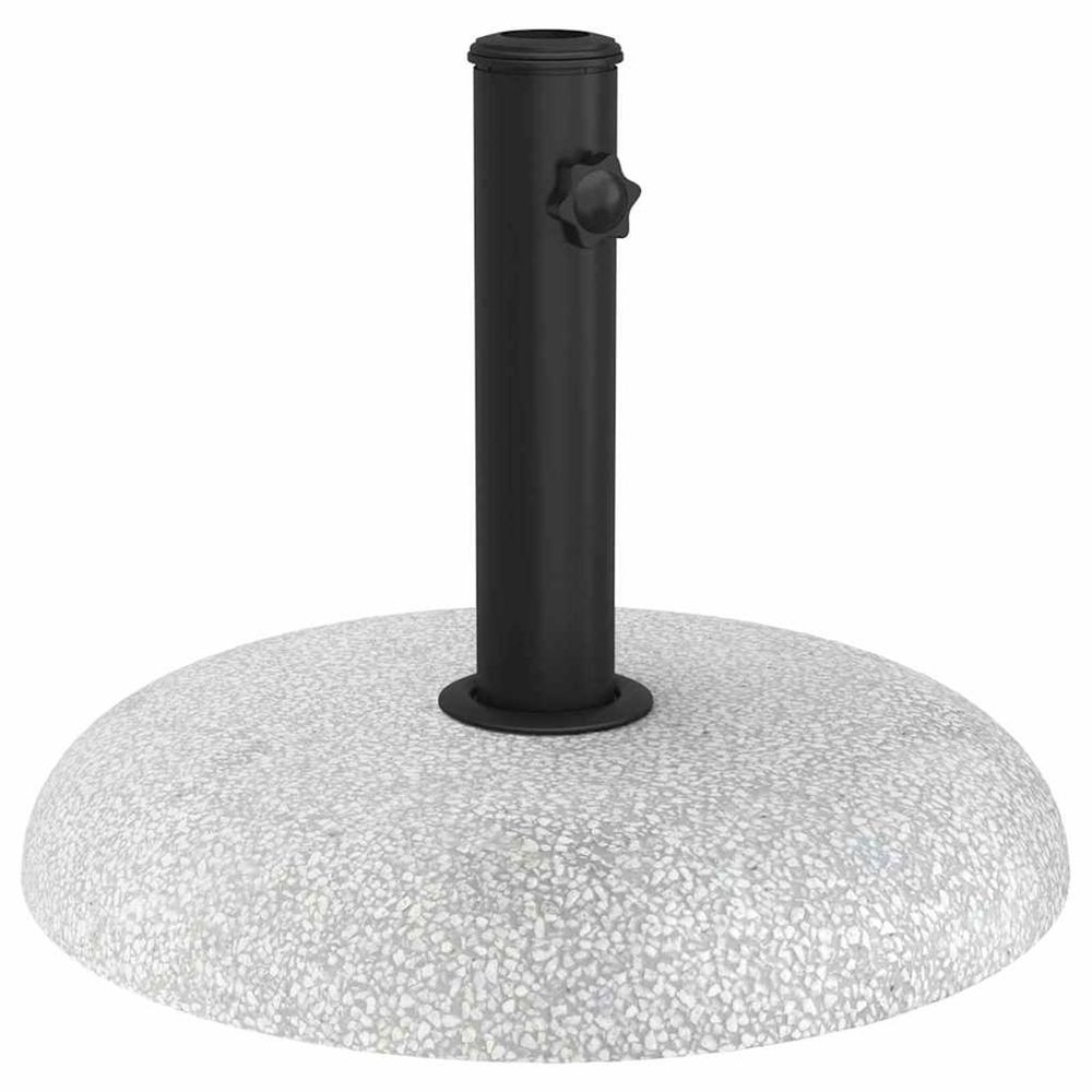 Pied de parasol 20.9 kg gris clair béton rond