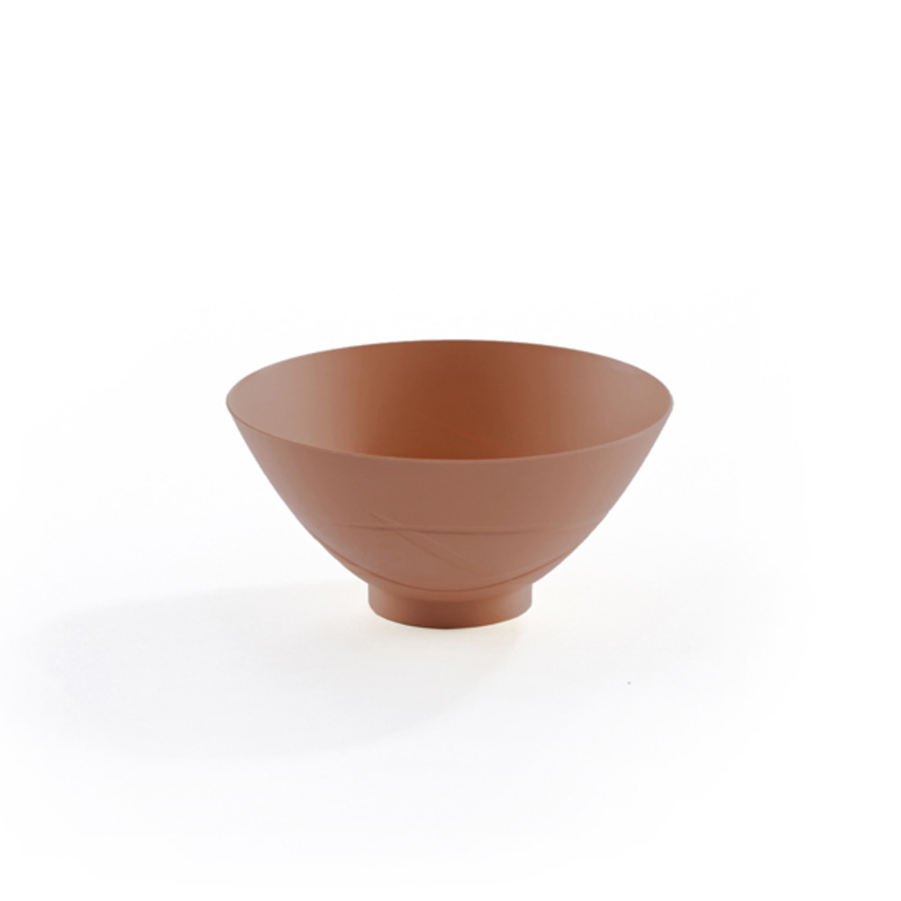 4 bols naturels Marron Caramel