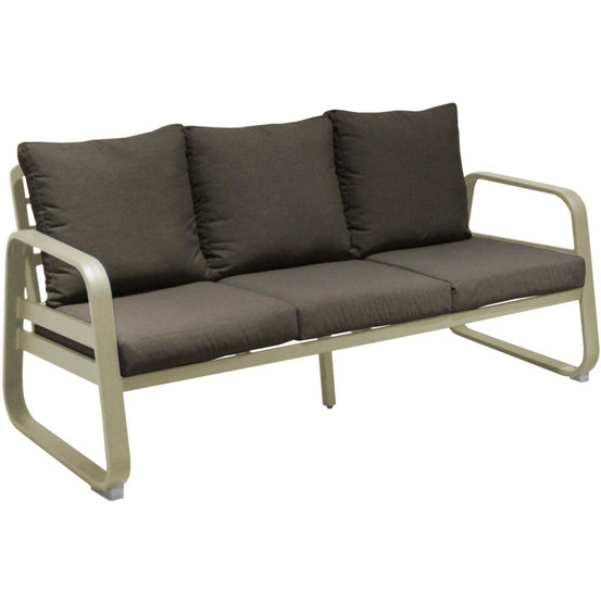 Canapé extérieur 3 places en aluminium tonio