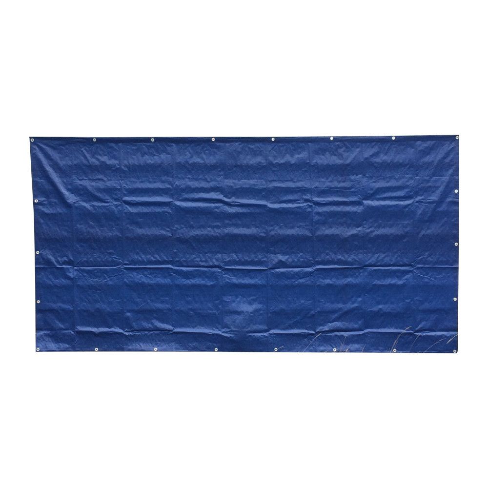 1 stück bauzaunplane 160g/m² blau pe 1,76m x 3,41m
