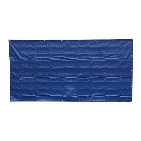 1 stück bauzaunplane 160g/m² blau pe 1,76m x 3,41m