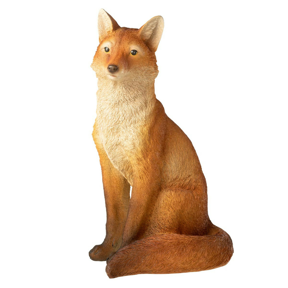 Statue renard assis 