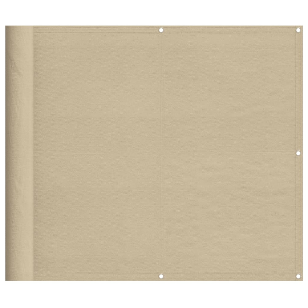 Écran de balcon beige 90x700 cm 100% polyester oxford